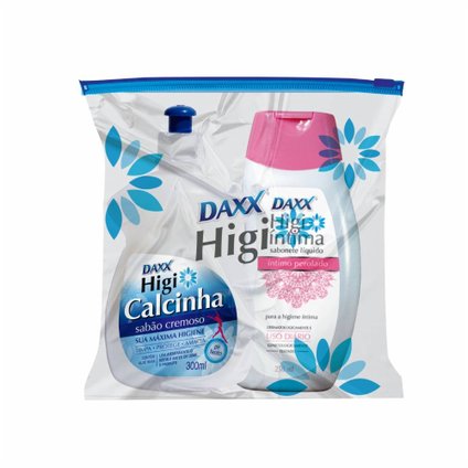 NECESSAIRE SABÃO LIQUIDO CREMOSO HIGI CALCINHA TRADICIONAL 300ML + SABONETE INTIMO 250ML