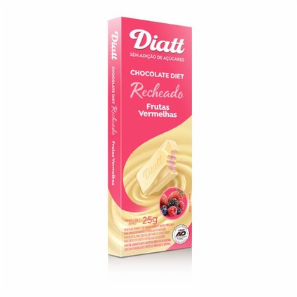 CHOCOLATE DIATT BRANCO COM FRUTAS VERMELHAS 25G