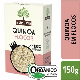 QUINOA EM FLOCOS 100% INTEGRAL ORGÂNICA MÃE TERRA CAIXA 150G