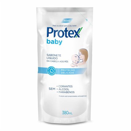 SABONETE LÍQUIDO PROTEX BABY PROTEÇÃO DELICADA 380ML REFIL