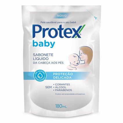 SABONETE LÍQUIDO PROTEX BABY PROTEÇÃO DELICADA 180ML REFIL