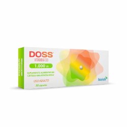 Vitamina D 1.000ui Doss D3 30 Cápsulas - Biolab