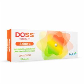 VITAMINA D 2.000UI DOSS D3 30 CÁPSULAS - BIOLAB