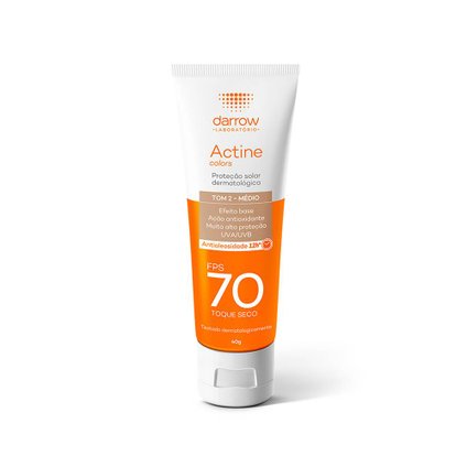PROTETOR SOLAR ACTINE COLORS TOM 2 MÉDIO FPS70 40G