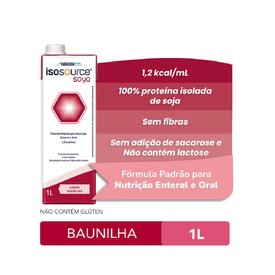 NUTRIÇÃO ENTERAL ISOSOURCE SOYA BAUNILHA 1L