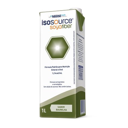 NUTRIÇÃO ENTERAL ISOSOURCE SOYA FIBER BAUNILHA 1L