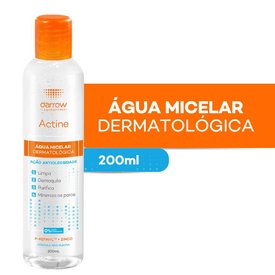 ÁGUA MICELAR DERMATOLÓGICA ACTINE ANTIOLEOSIDADE 200ML