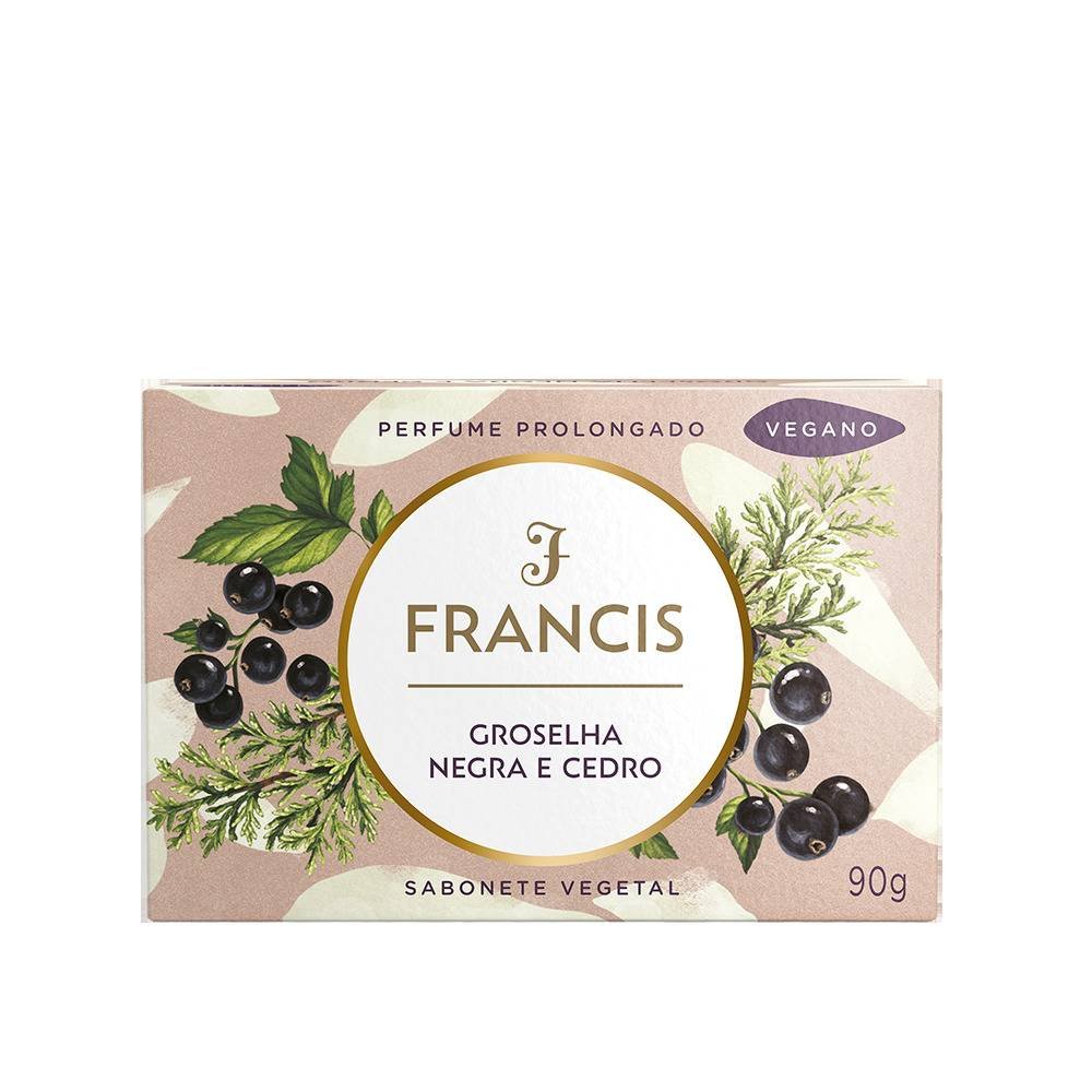 Sabonete Barra Francis Classico Groselha Negra E Cedro 90g