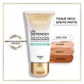 PROTETOR SOLAR FACIAL L'ORÉAL UV DEFENDER ANTIOLEOSIDADE COR ESCURA FPS 60 40G
