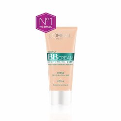 Base Bb Cream L'oréal Paris Efeito Matte Cor Média Fps 50 30ml