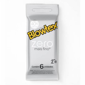 PRESERVATIVO BLOWTEX ZERO COM 6 UNIDADES