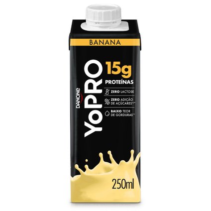 YOPRO BEBIDA LÁCTEA UHT BANANA 15G DE PROTEÍNAS 250ML