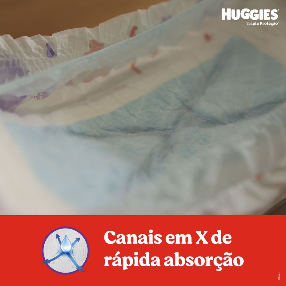 FRALDA HUGGIES TRIPLA PROTECAO MEGA XG COM 32 UNIDADES