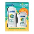 KIT PROTETOR SOLAR SUNDOWN PRAIA E PISCINA FPS50 200ML GANHE PROTETOR SOLAR SUNDOWN FPS50 100ML