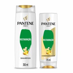 Kit Pantene Restauração Profunda Shampoo 350ml + Condicionador 175ml