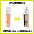 BASE LONGA DURAÇÃO MAYBELLINE SUPERSTAY FULL COVERAGE 128 WARM NUDE 30ML