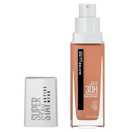 BASE LONGA DURAÇÃO MAYBELLINE SUPERSTAY FULL COVERAGE 312 GOLDEN 30ML