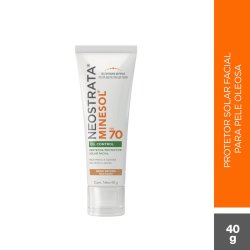Protetor Solar Facial Minesol Oil Control Médio Escuro Mais Fps70 40g