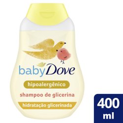 Shampoo Infantil De Glicerina Baby Dove Hidratação Glicerinada 400ml