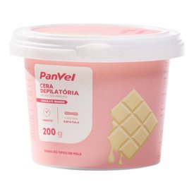 CERA DEPILATÓRIA PARA MICROONDAS PANVEL ESSENCIAL CHOCOLATE BRANCO 200G