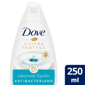 SABONETE LÍQUIDO DOVE CUIDA  PROTEGE ANTIBACTERIANO 250ML