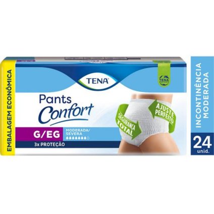 ROUPA ÍNTIMA TENA PANTS CONFORT G/EG 24 UNIDADES