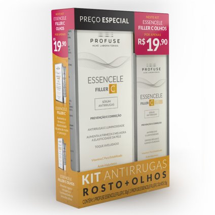 KIT PROFUSE ESSENCELE FILLER C ROSTO 30G + ESSENCELE FILLER C OLHOS 15G