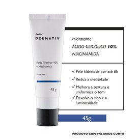HIDRATANTE FACIAL ÁCIDO GLICÓLICO 10% PANVEL DERMATIV 45G