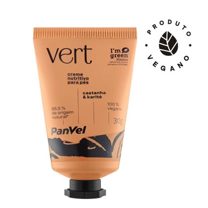 CREME PARA PÉS PANVEL VERT CASTANHA E KARITÉ 30G