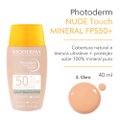PROTETOR SOLAR FACIAL BIODERMA PHOTODERM NUDE TOUCH MINERAL FPS 50+ COR 2.0 40ML