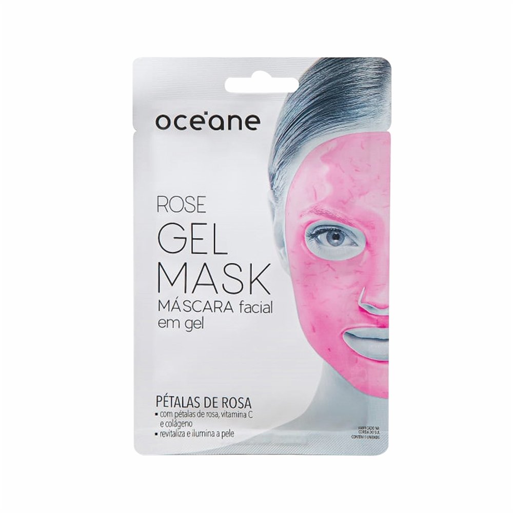 Máscara Facial Em Gel Oceane Pétalas De Rosa 1 Unidade PanVel Farmácias