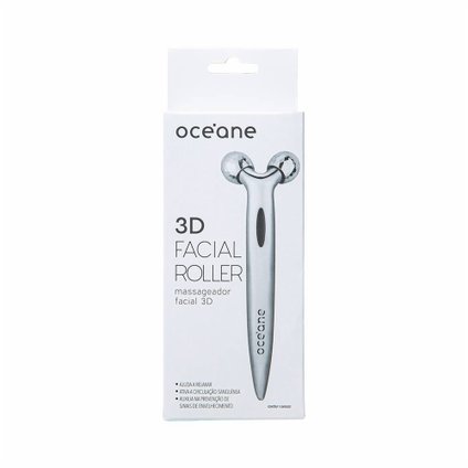 MASSAGEADOR FACIAL OCEANE ROLLER 3D 1 UNIDADE