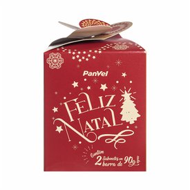 KIT FELIZ NATAL PANVEL DUO SABONETES EM BARRA COM 90G CADA