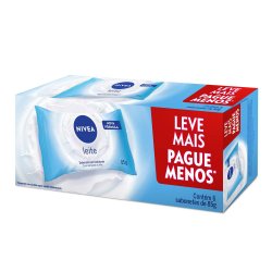 Kit Sabonete Em Barra Hidratante Leite Promo Nivea 85g Com 6 Unidades Cada