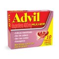 ADVIL MULHER IBUPROFENO 400MG, ANALGÉSICO PARA CÓLICAS MENSTRUAIS 10 CÁPSULAS