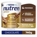 Kit Complemento Alimentar Nutren Senior Chocolate 740G 2 unidades