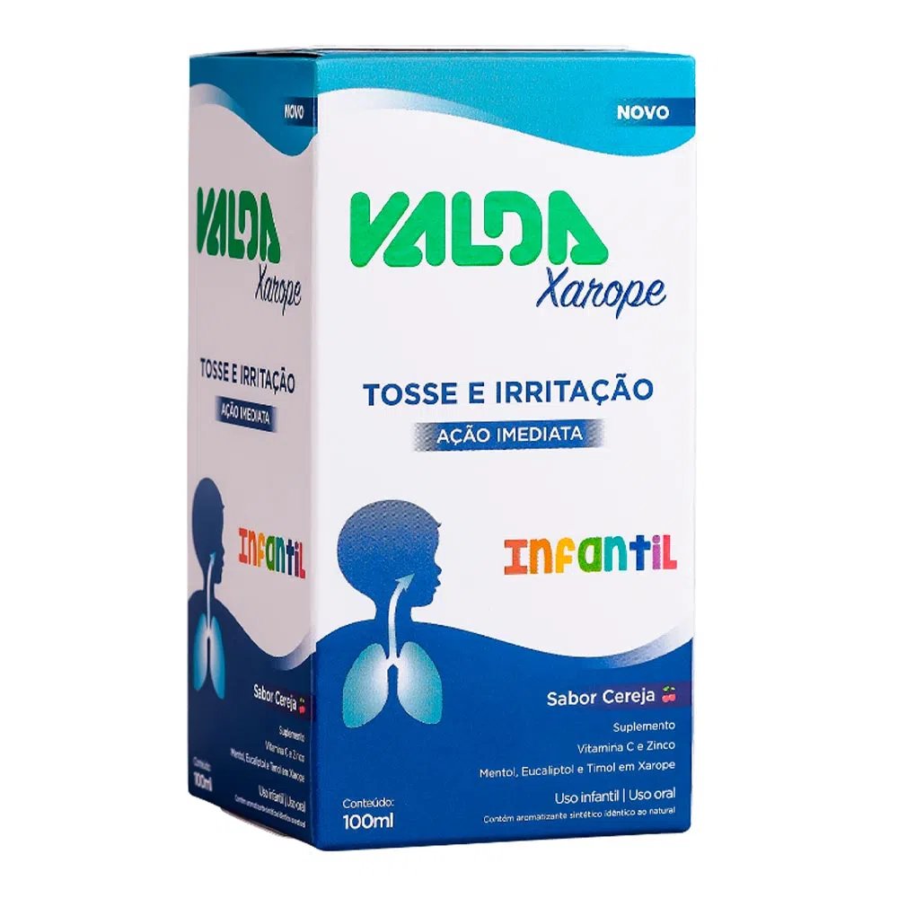 Infantil Valda Tosse e Irritação Sabor Cereja Xarope 100ml - Coop Drogaria