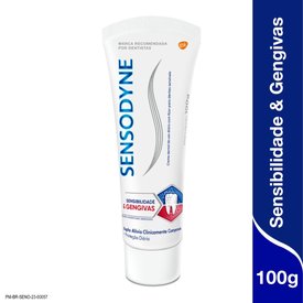 PASTA DE DENTE SENSODYNE PARA DENTES SENSÍVEIS E SANGRAMENTOS NA GENGIVA 100G
