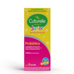 Culturelle Junior Probiótico 6 Sachês Sem Sabor