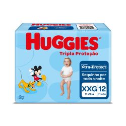 Fralda Huggies Tripla Proteção Jumbinho Xxg Com 12 Unidades