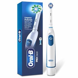 ESCOVA DENTAL ELÉTRICA A PILHAS ORAL-B POWER PRO CLEAN BRANCA