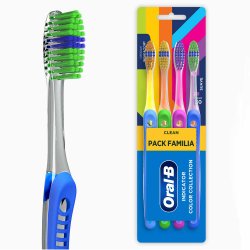 Kit Escova Dental Oral-b Indicator Color Collection 4 Unidades