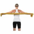 FAIXA ELÁSTICA PARA EXERCÍCIO 1,5 M COR DOURADA
