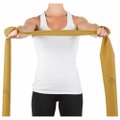 FAIXA ELÁSTICA PARA EXERCÍCIO 1,5 M COR DOURADA