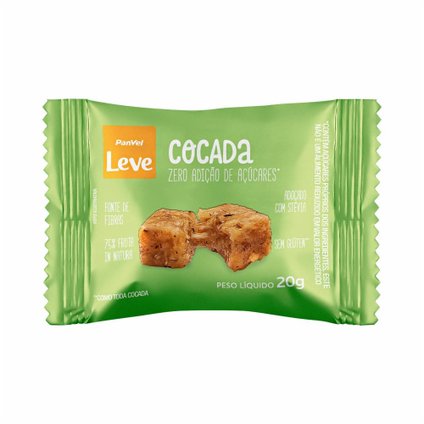 COCADA PANVEL LEVE ZERO AÇÚCAR 20G