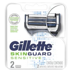 Lâmina Para Aparelho De Barbear Gillette Skinguard Sensitive 2 Unidades