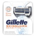 CARGA PARA APARELHO DE BARBEAR GILLETTE SKINGUARD SENSITIVE 4 UNIDADES