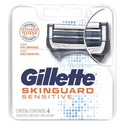 Lâmina Para Aparelho De Barbear Gillette Skinguard Sensitive 2 Unidades