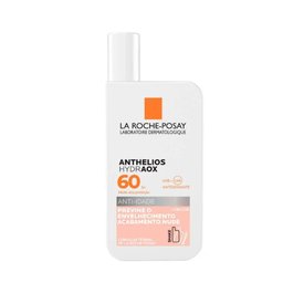 PROTETOR SOLAR FACIAL ANTI-IDADE LA ROCHE POSAY ANTHELIOS HYDRAOX TOQUE SECO COM COR FPS60 50G