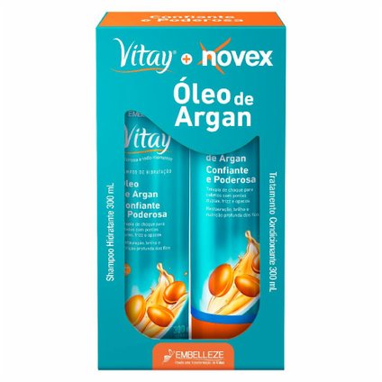 KIT NOVEX ARGAN SHAMPOO + CONDICIONADOR 300ML